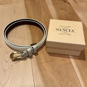 Sancia cream/ecru Adela belt.